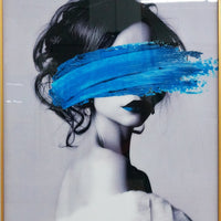 Blue fashion wall art