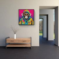 Joyful Monkey Masterpiece-Canvas-artwall-Artwall