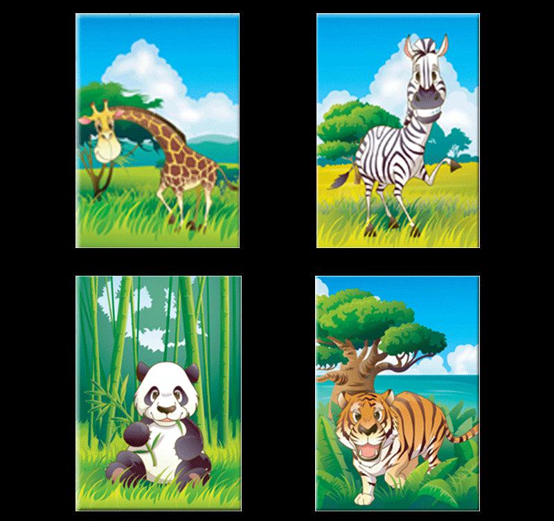 The Jungle Family art print for kids