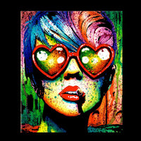 Love Glasses pop art canvas