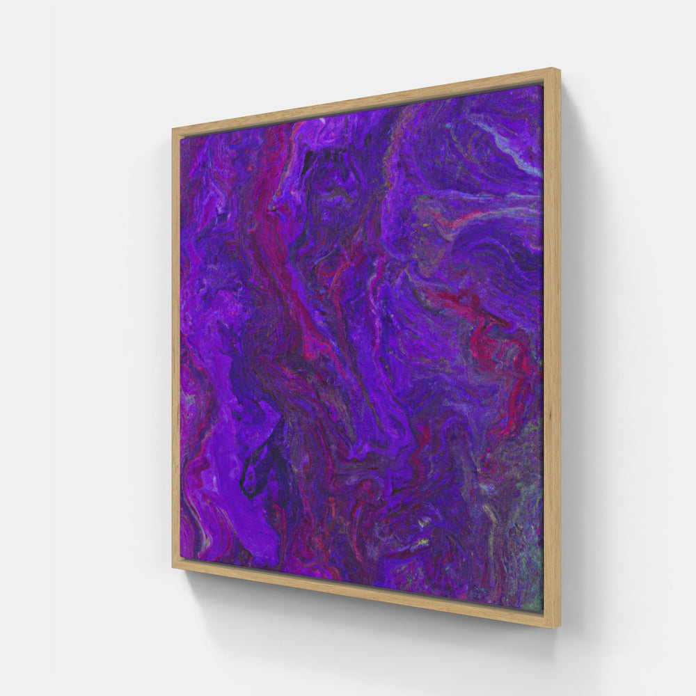 Purple on time bliss-Canvas-artwall-20x20 cm-Wood-Artwall