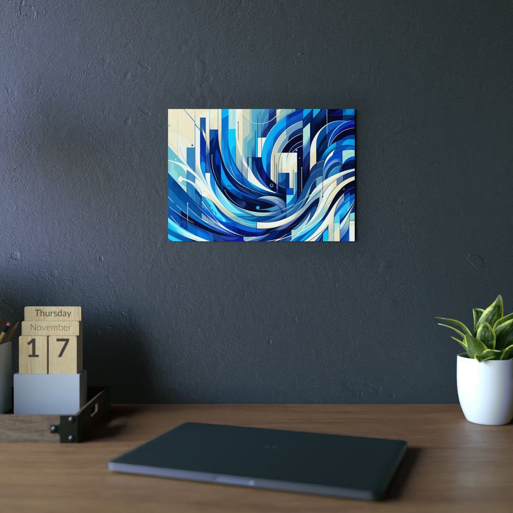 Bleu cœur, espoir vrai.- Tableau aluminium