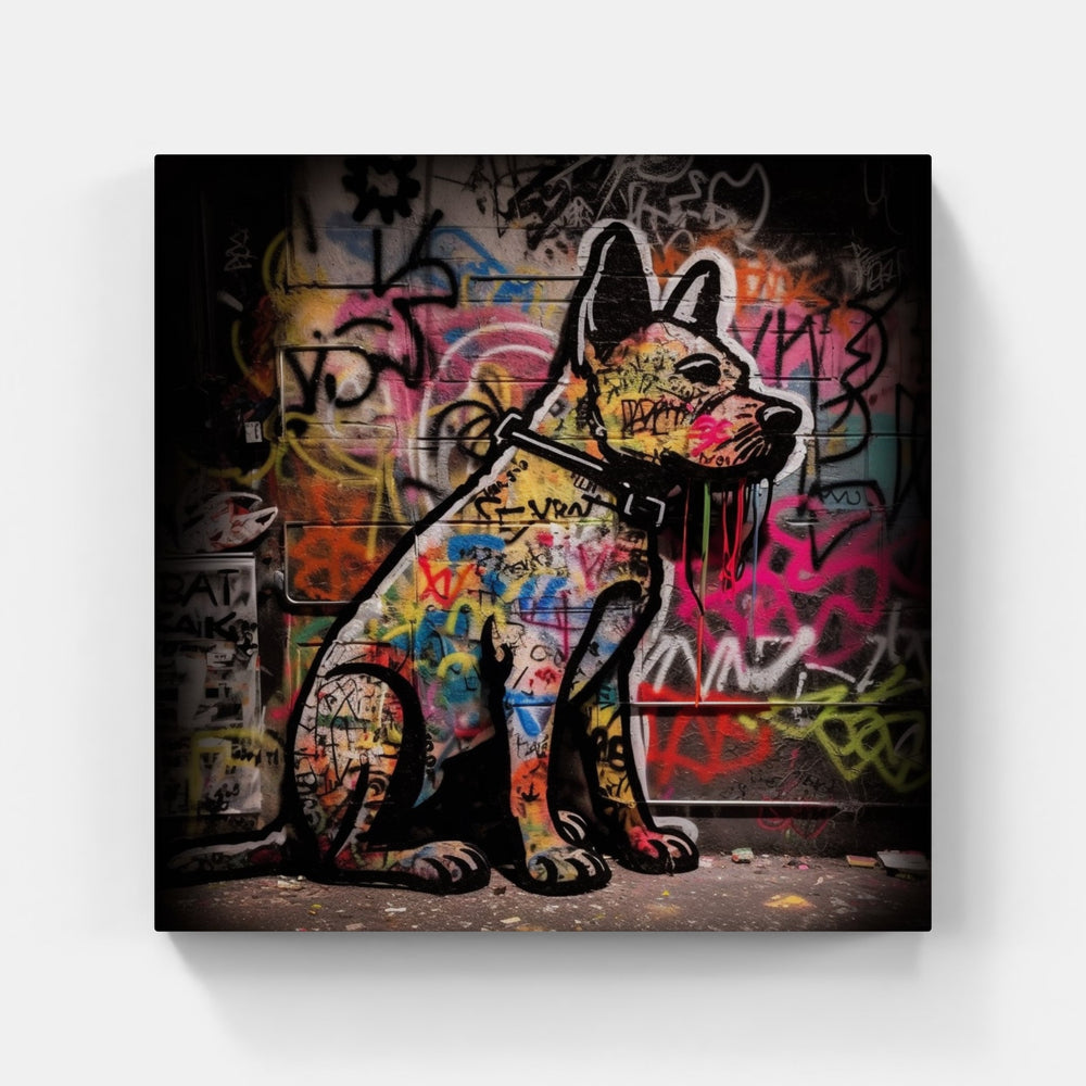 dog fur soft warm-Canvas-artwall-Artwall