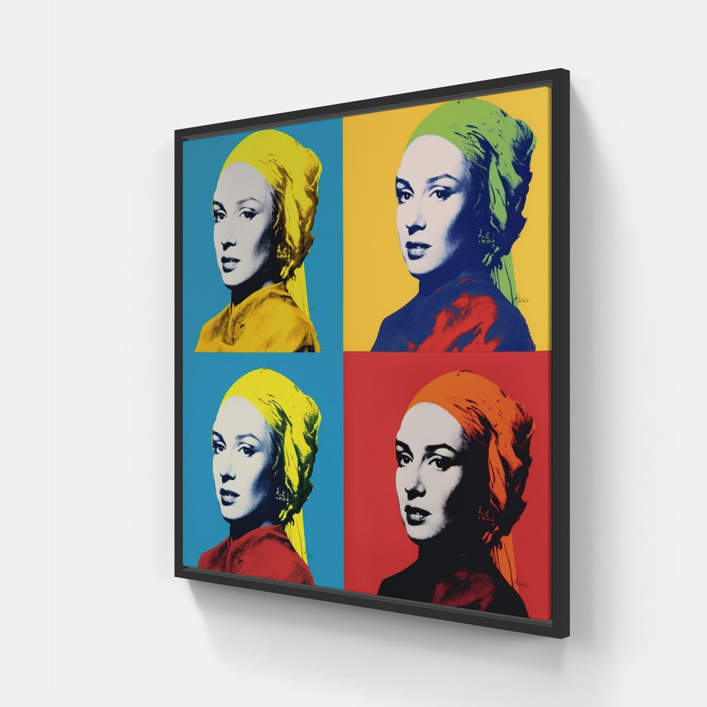 Andy's Colorful Imagination-Canvas-artwall-20x20 cm-Black-Artwall