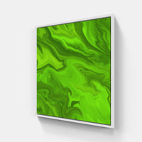 Green soothes soul-Canvas-artwall-20x20 cm-White-Artwall