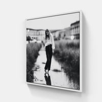 Timeless B&W Beauty-Canvas-artwall-40x40 cm-White-Artwall