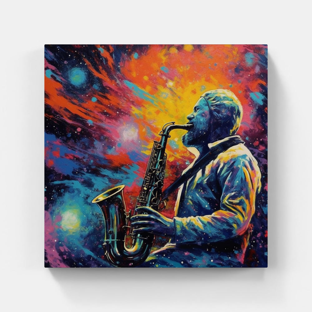 Harmonious Saxophone Serenity-Canvas-artwall-Artwall