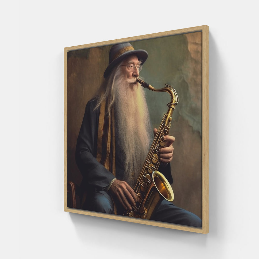 Melodic Saxophone Symphony-Canvas-artwall-Artwall