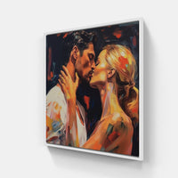 Tender Harmony Devotion-Canvas-artwall-20x20 cm-White-Artwall