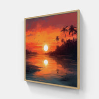 Blissful Sunset Reverie-Canvas-artwall-Artwall