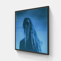 Time Capsule in Blue-Canvas-artwall-20x20 cm-Black-Artwall