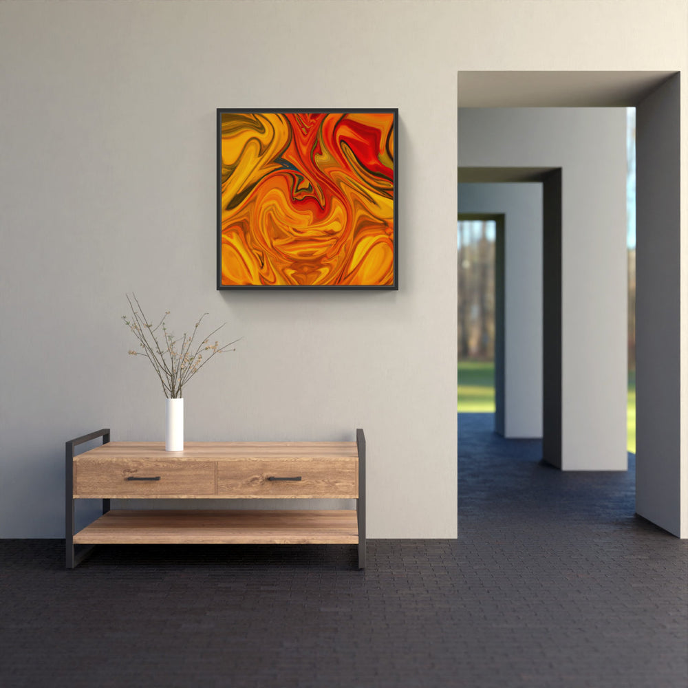 orange waits patiently-Canvas-artwall-Artwall