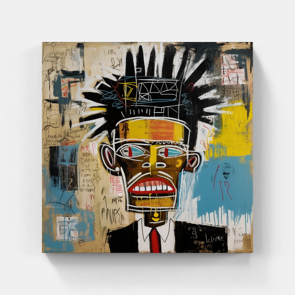 Basquiat's Iconic Symbols-Canvas-artwall-Artwall