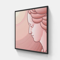 Pink Time Flies-Canvas-artwall-20x20 cm-Black-Artwall