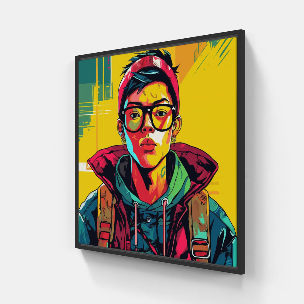 Streetwear Art Fusion-Canvas-artwall-20x20 cm-Black-Artwall