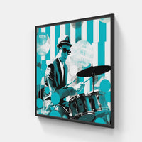 Percussionist's Palette-Canvas-artwall-20x20 cm-Black-Artwall