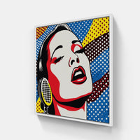Passionate Singer Rhapsody-Canvas-artwall-20x20 cm-White-Artwall