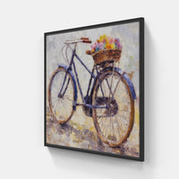 Wheeling Wanderlust-Canvas-artwall-20x20 cm-Black-Artwall