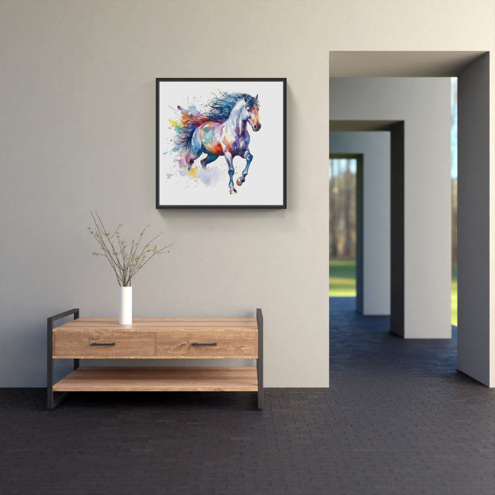 Graceful Horse Portrait-Canvas-artwall-Artwall