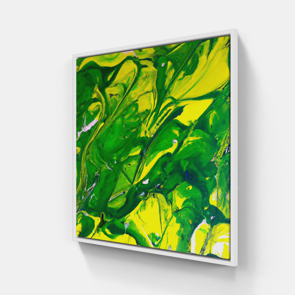 Green time springing-Canvas-artwall-20x20 cm-White-Artwall