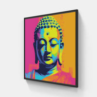 Buddha memory-Canvas-artwall-20x20 cm-Black-Artwall