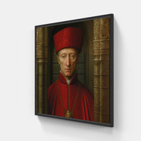 Van Eyck's Brush Symphony-Canvas-artwall-20x20 cm-Black-Artwall