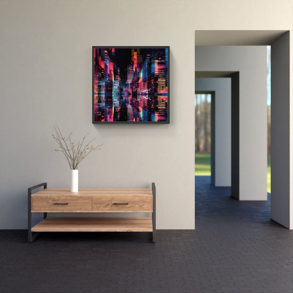 Downtown Luminescent Vibes-Canvas-artwall-Artwall