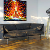 Colorful Eiffel Tower Contemporary Painting