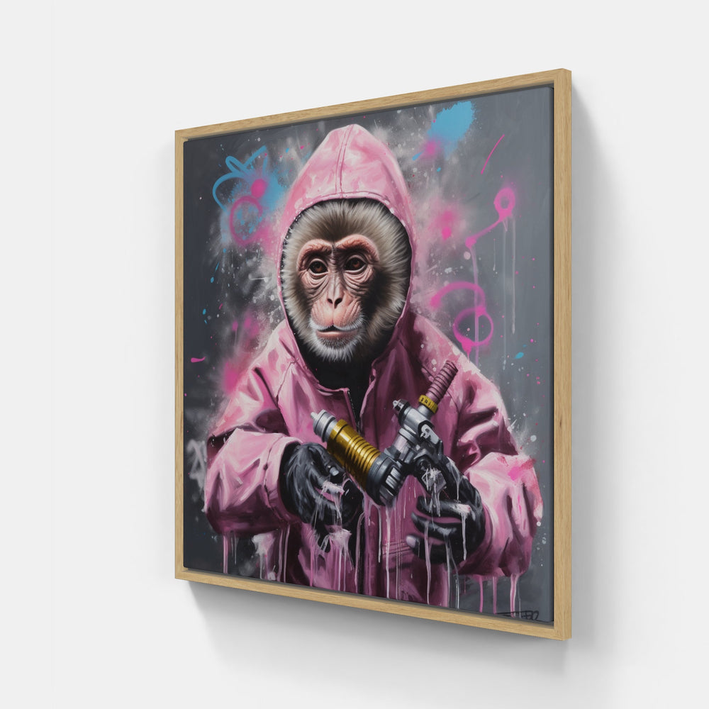 Graceful Monkeys Art-Canvas-artwall-Artwall