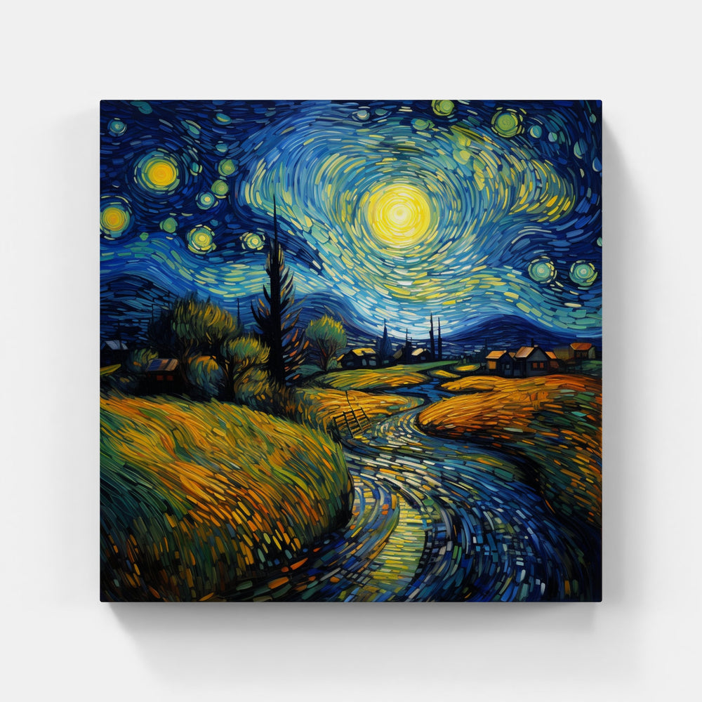 Van Gogh's Starry Universe-Canvas-artwall-Artwall