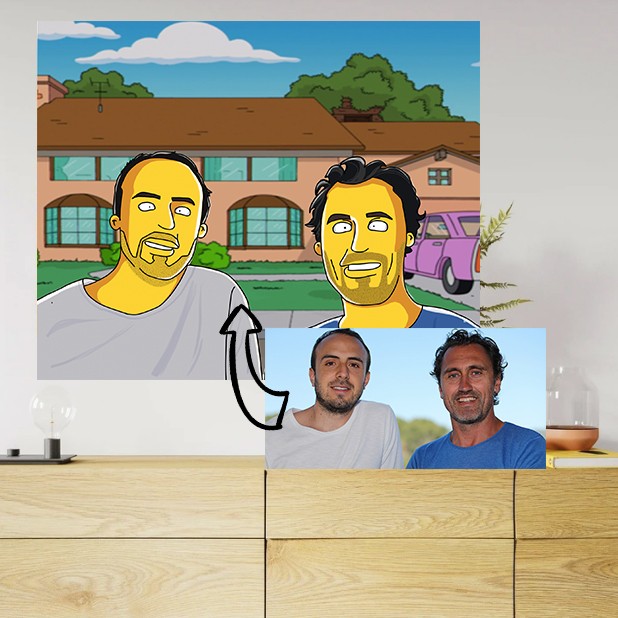 Custom canvas prints Simpsons
