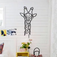 Metal giraffe design decoration