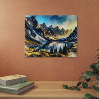 Amour et montagne.- Tableau aluminium