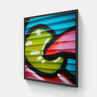 Graffiti Beauty In Streets-Canvas-artwall-20x20 cm-Black-Artwall