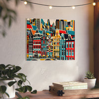 Amsterdam, rêve réalisé.- Tableau aluminium