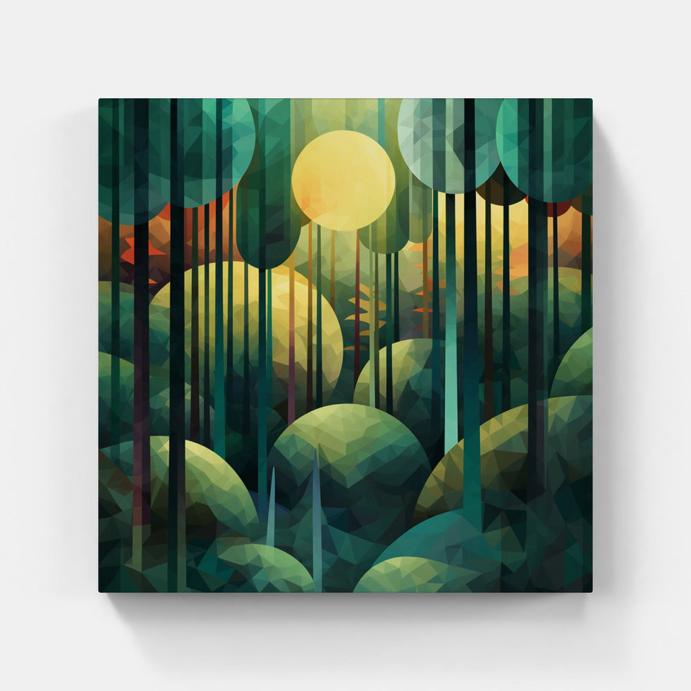Enchanted Woods Sunbeams-Canvas-artwall-Artwall