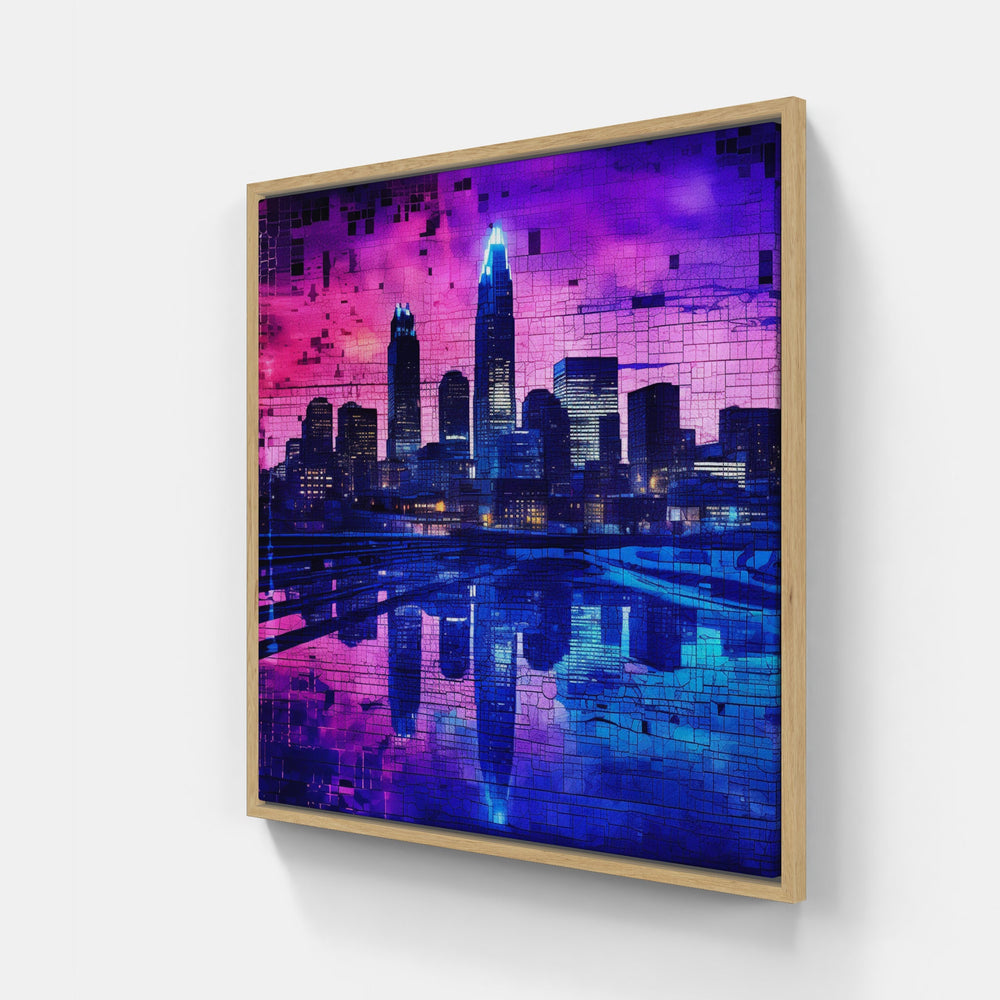 Urban Jungle Nights-Canvas-artwall-Artwall