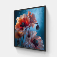 Exotic Flower Haven-Canvas-artwall-40x40 cm-Black-Artwall