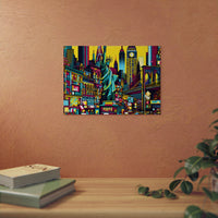 New-York : Amour Brillant.- Tableau aluminium