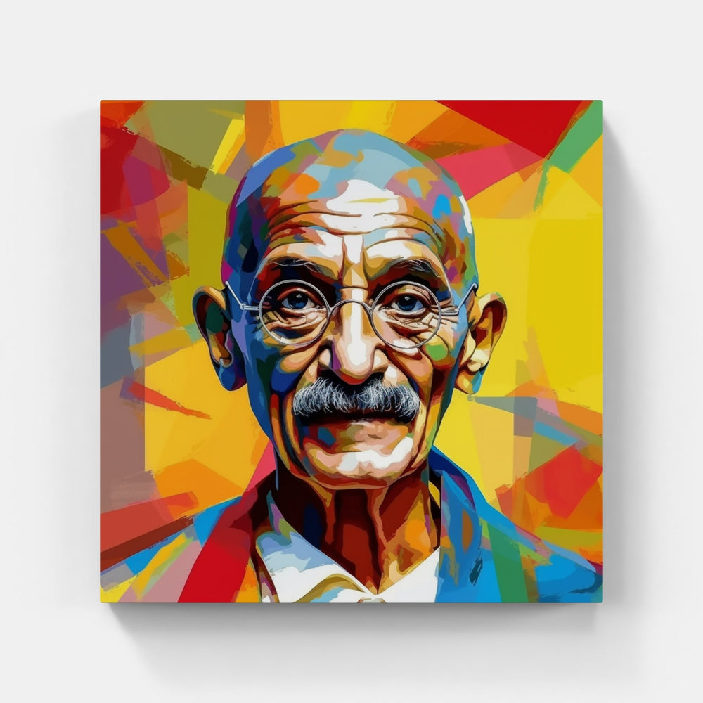 Gandhi India Peace-Canvas-artwall-Artwall