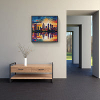 Graceful Cityscape Skyline-Canvas-artwall-Artwall