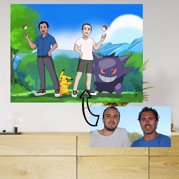 Tableau personnalisé pokemon