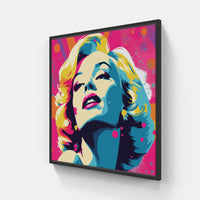 Marilyn pop spirit-Canvas-artwall-20x20 cm-Black-Artwall