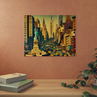 New-York Brille Toujours.- Tableau aluminium