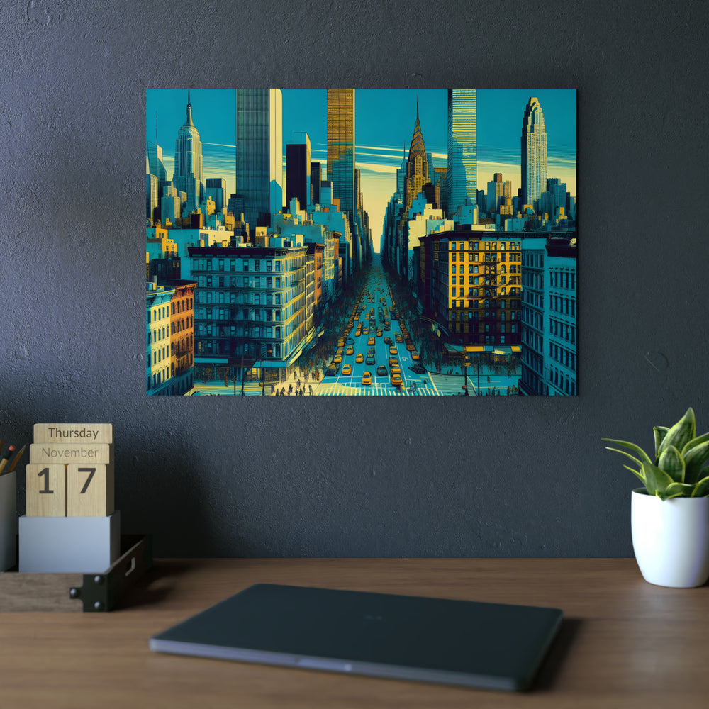 New York Here!- Tableau aluminium