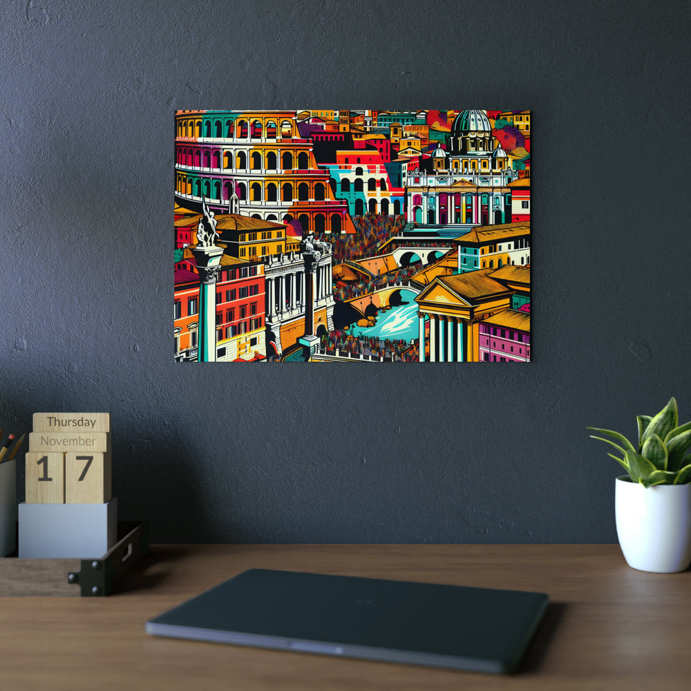 Rome ne tomba pas.- Tableau aluminium