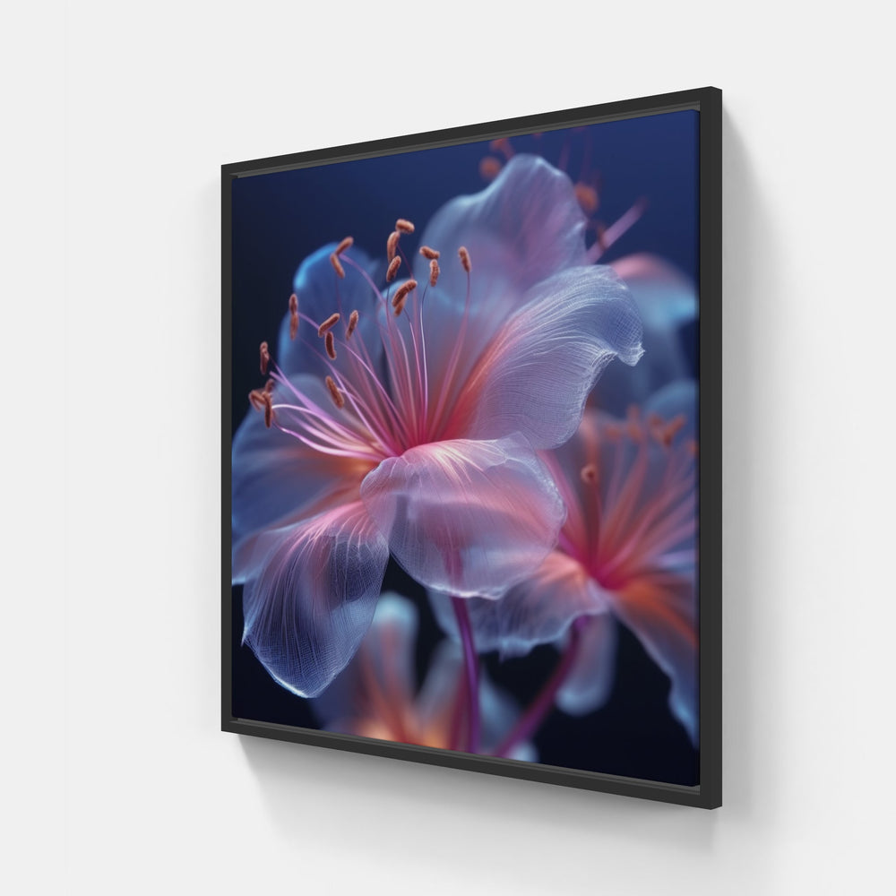 Island Paradise Blooms-Canvas-artwall-40x40 cm-Black-Artwall
