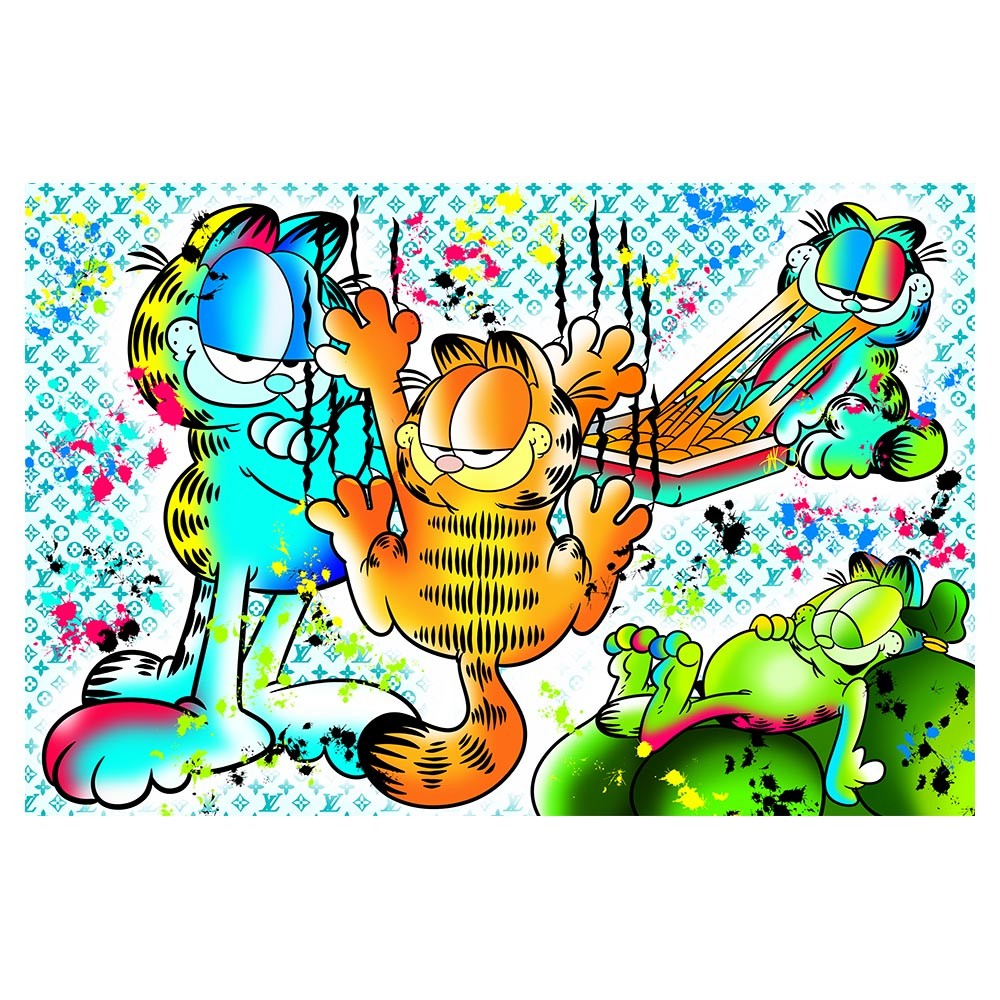 Garfield street art canvas