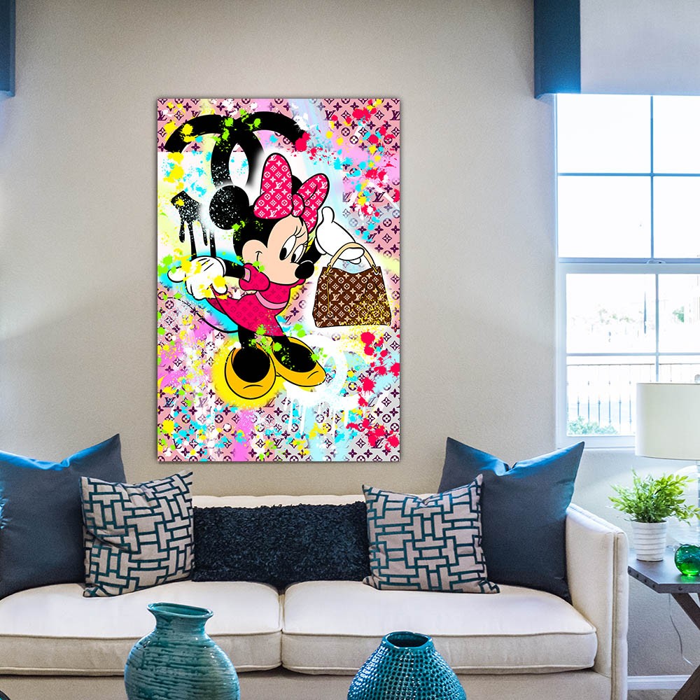 Minnie pop art canvas