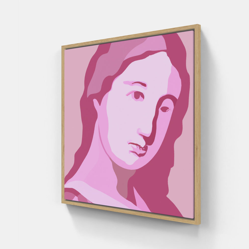 Pink sweet blossom-Canvas-artwall-20x20 cm-Wood-Artwall